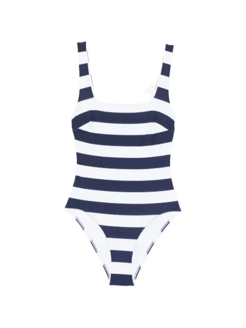 BONDI BORN Margot striped swimsuit