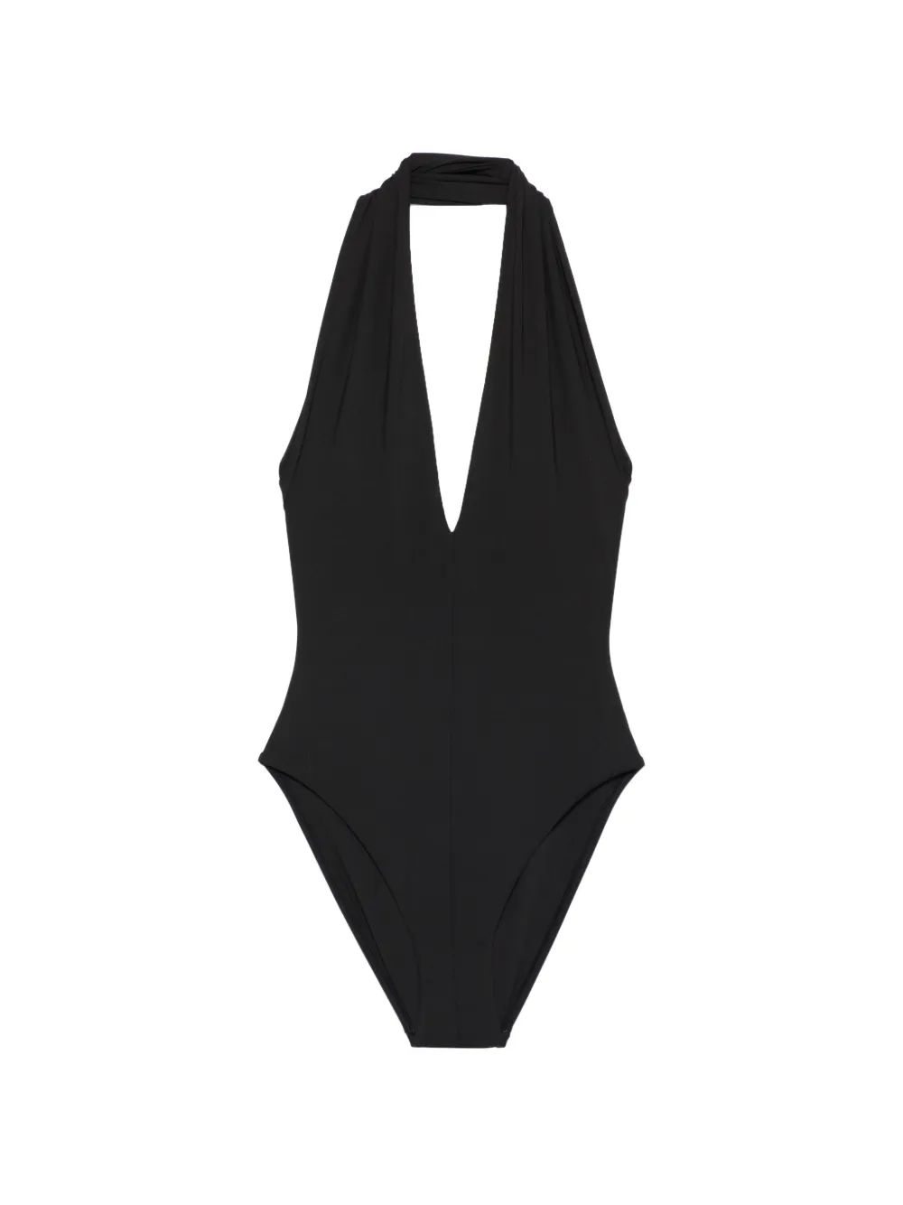 BONDI BORN Blair halterneck swimsuit - Nero