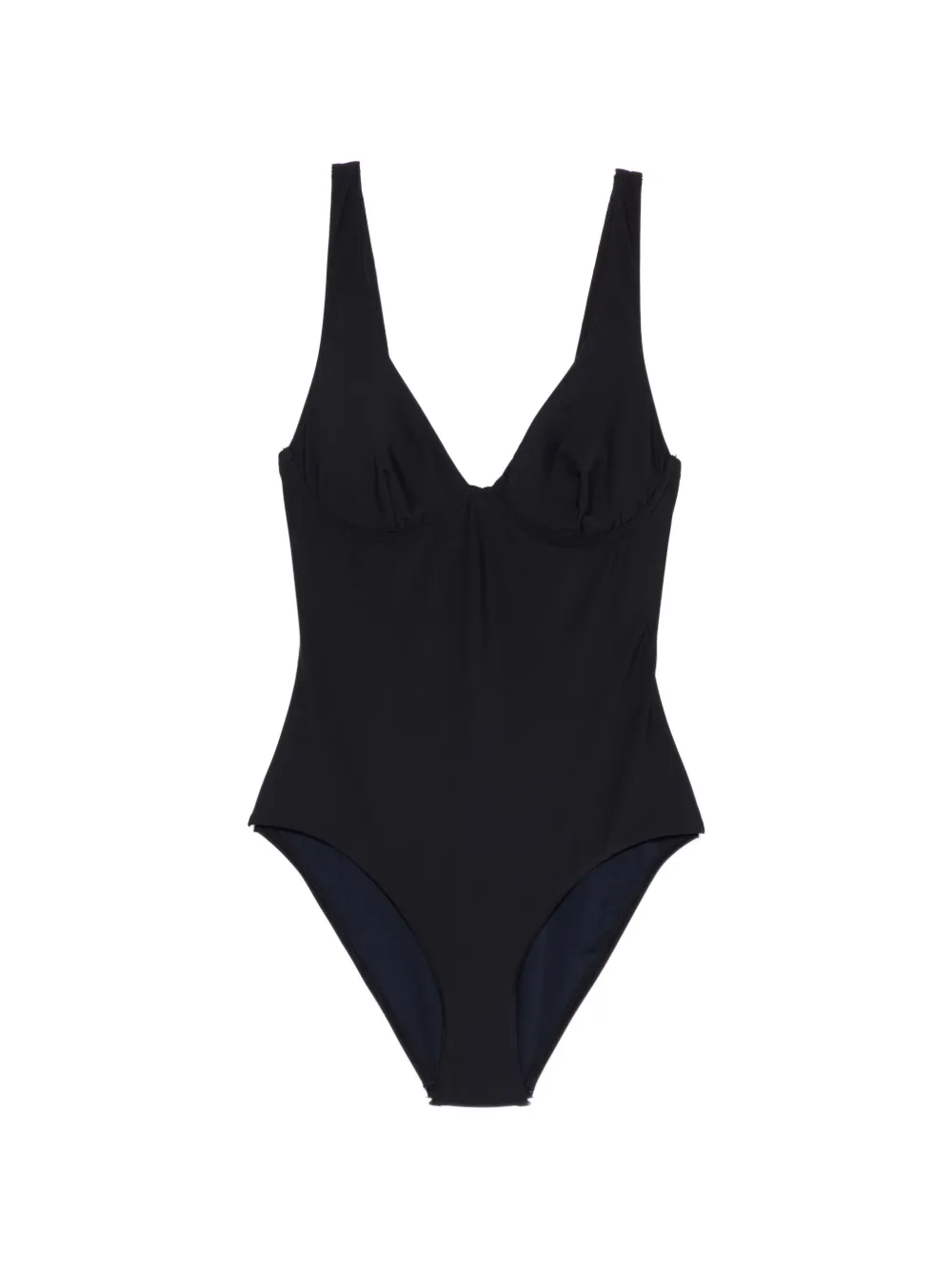BONDI BORN Grace V-neck swimsuit - Nero