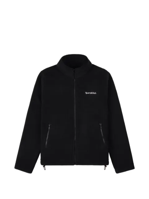 Sporty & Rich zip-up fleece jacket