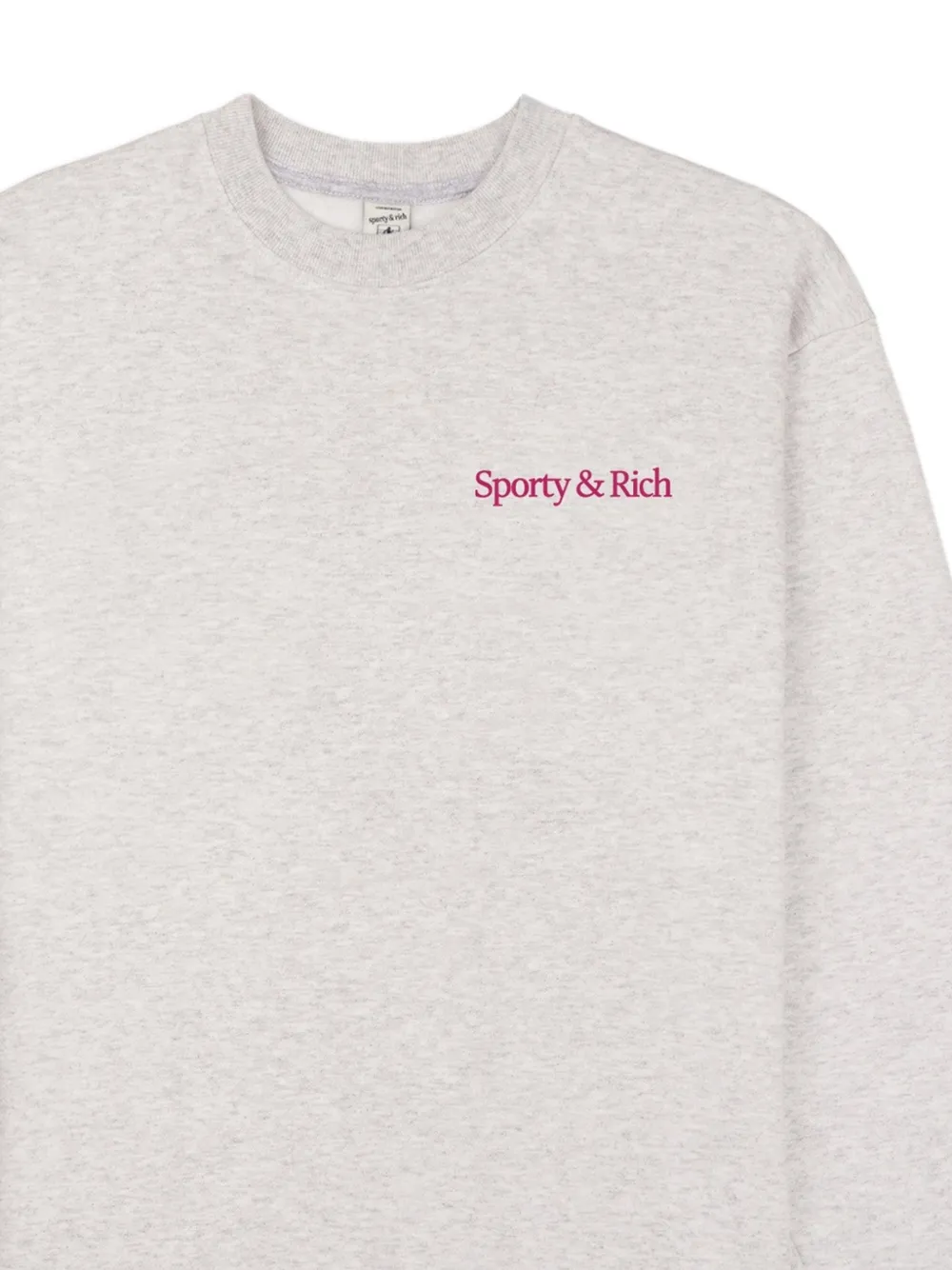 Sporty & Rich NY Motion sweater met ronde hals Grijs