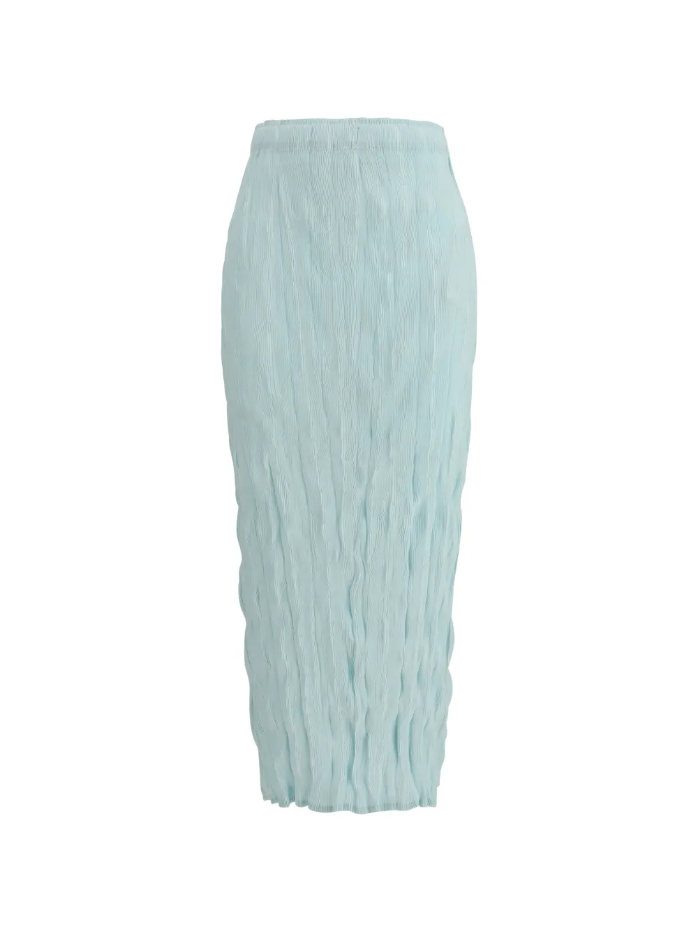 Gongdid Design Wavy textured midi skirt - Blu