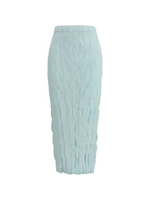 Gongdid Design Wavy textured midi skirt