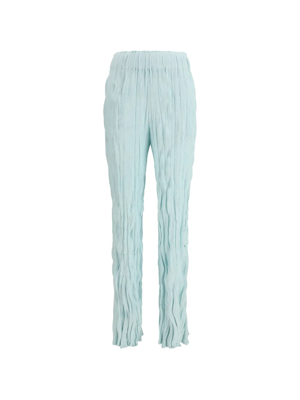 Gongdid Design Wavy crinkled trousers - Blu