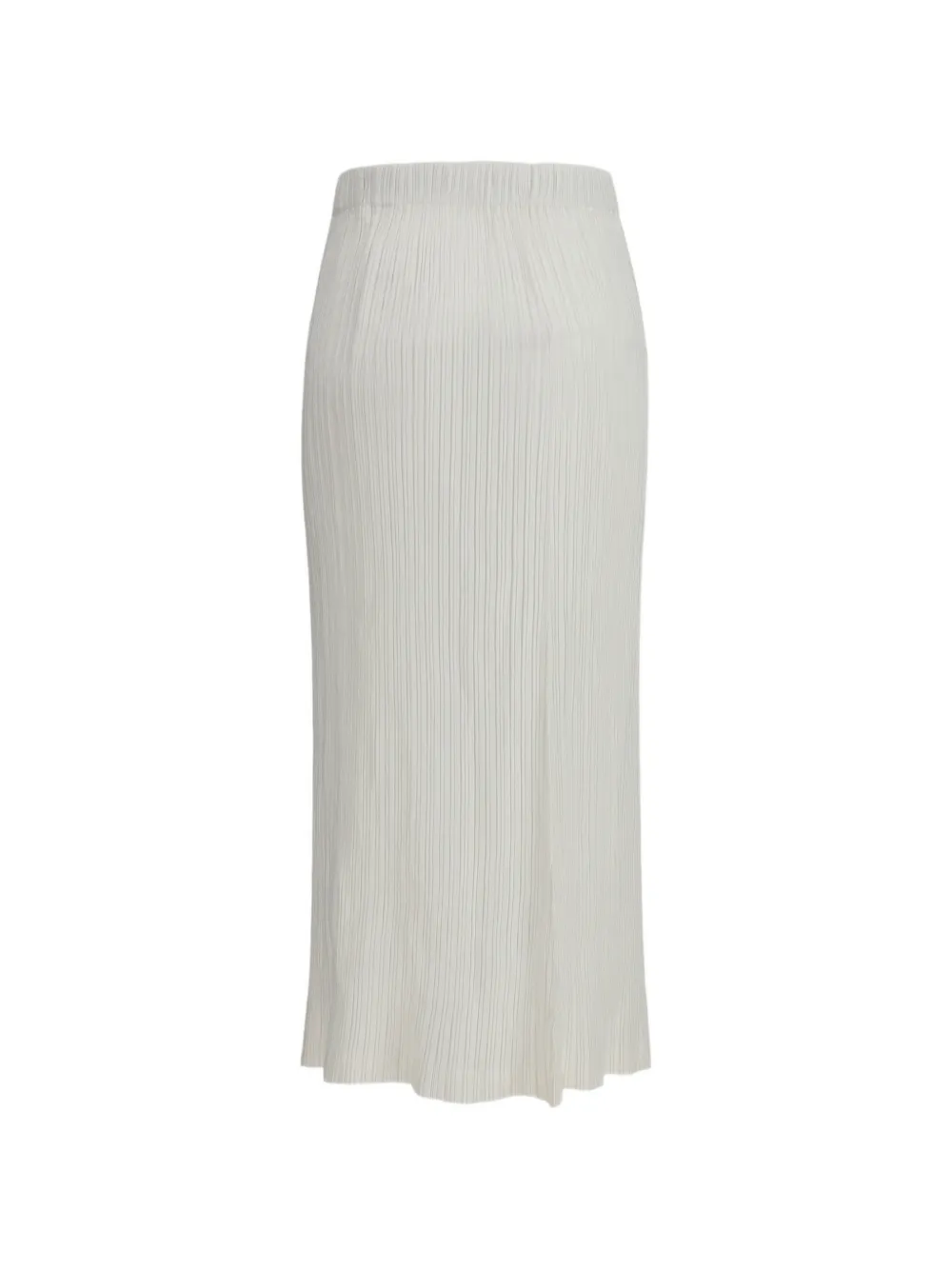  Gongdid Design Falda Midi Plisada - Blanco 
