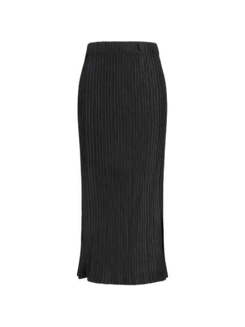Gongdid Design Saia midi com pregas
