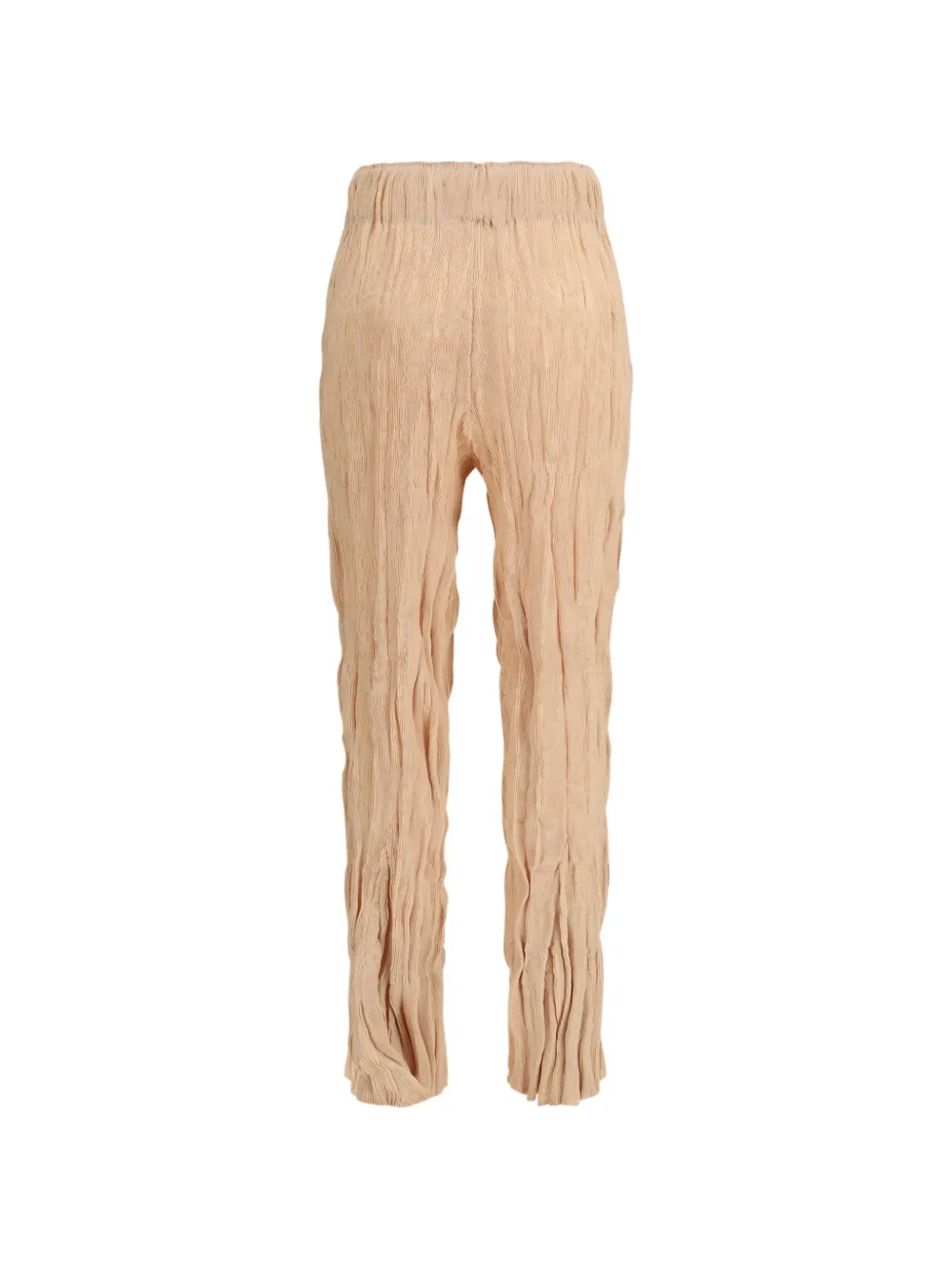  Gongdid Design Wavy Elasticated Crinkled Trousers - Neutrals 
