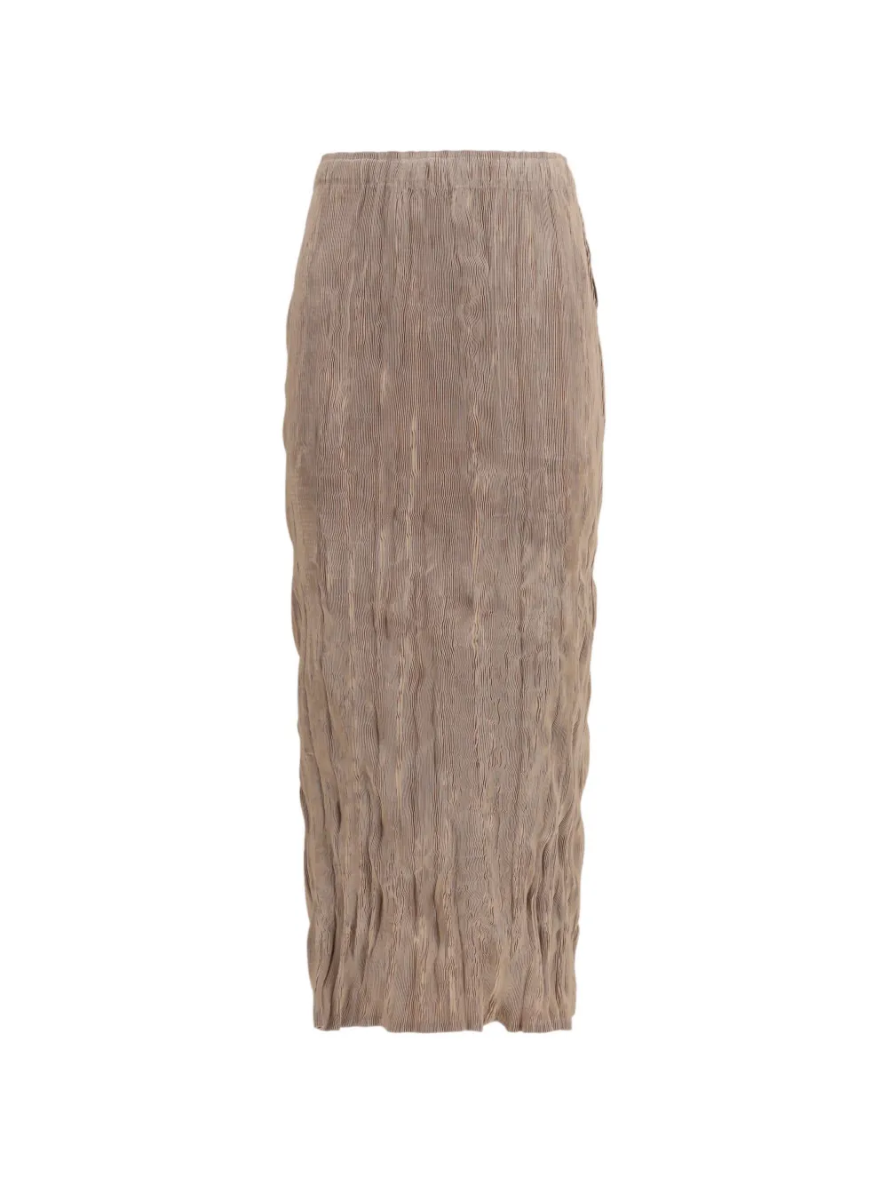 Gongdid Design Wavy midi skirt - Toni neutri