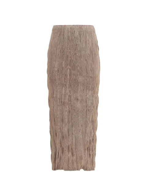 Gongdid Design Wavy midi skirt