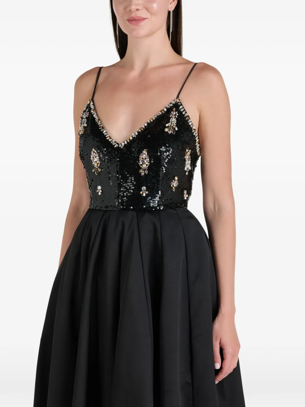 ILTA Grace maxi-jurk met pailletten Zwart