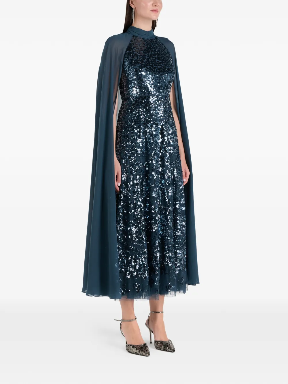 Needle & Thread Chandelier sequin midi dress - Blu