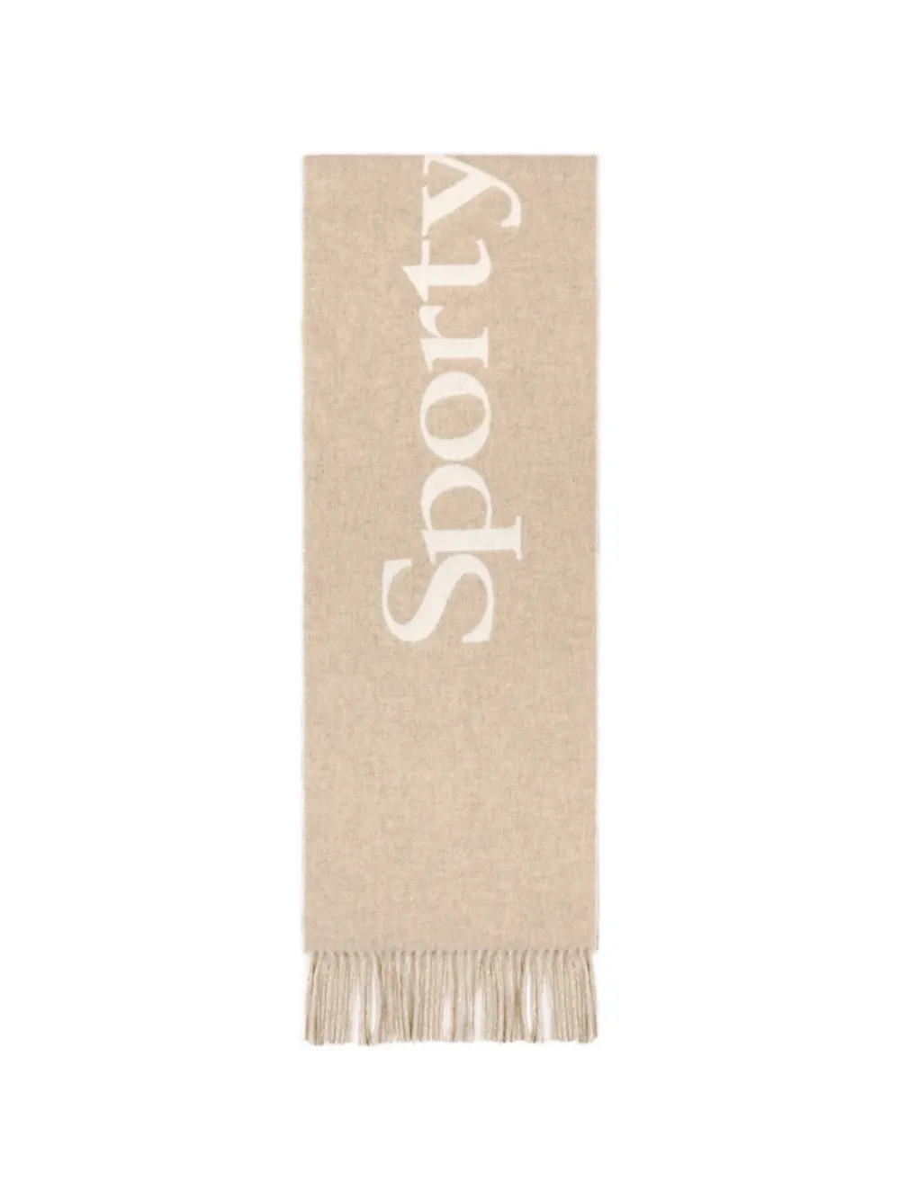 Sporty & Rich fringed scarf - Toni neutri
