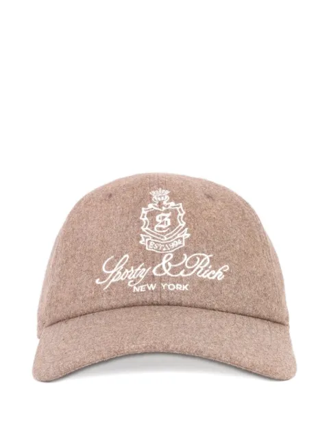 Sporty & Rich Baseballkappe mit Logo-Stickerei