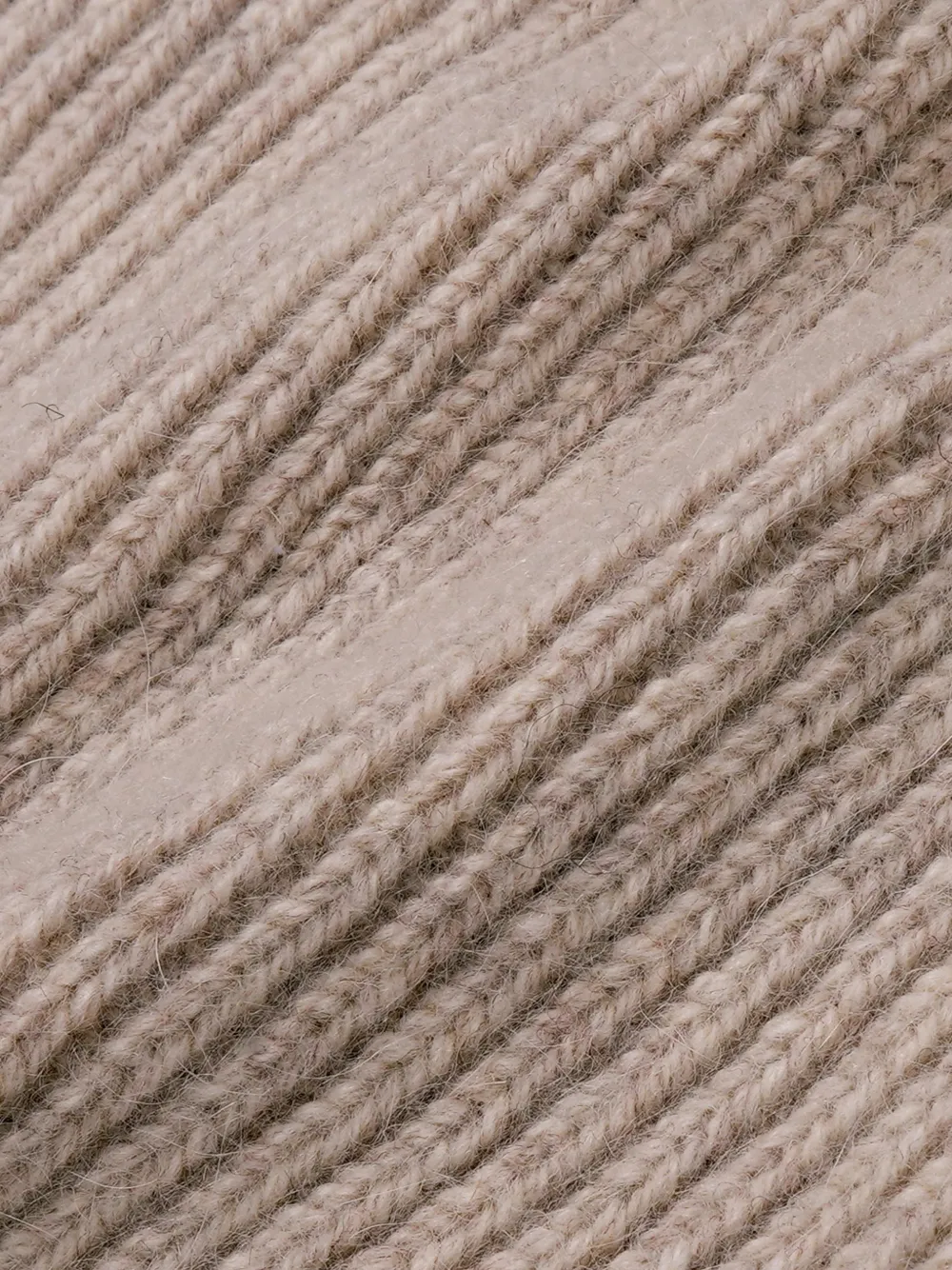 Sporty & Rich Geribbelde muts met geborduurd logo Beige