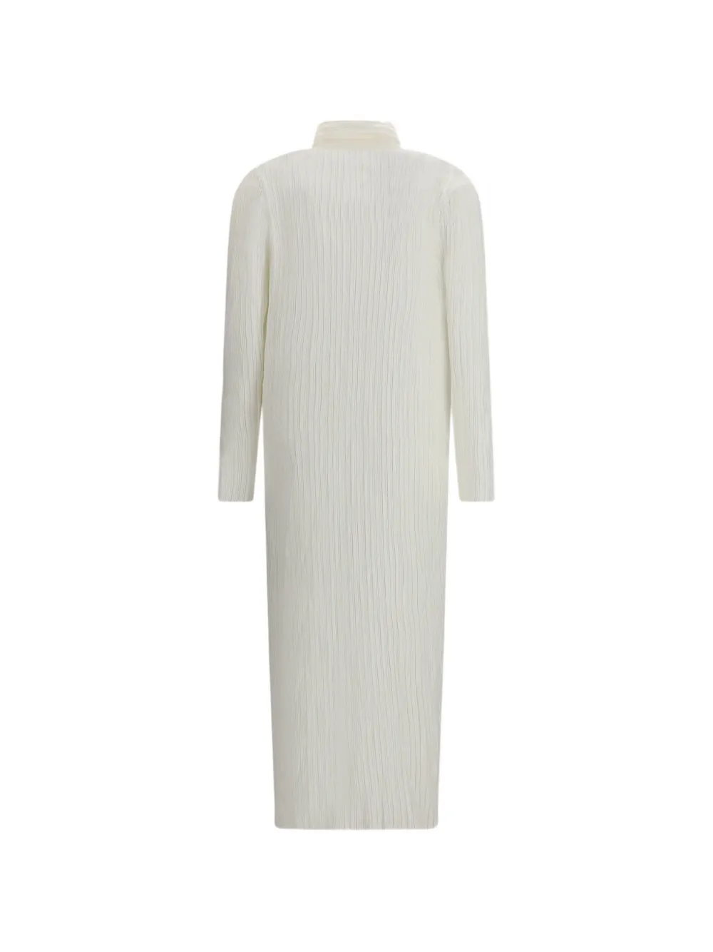  Gongdid Design Pleated Buttoned Maxi Dress - White 