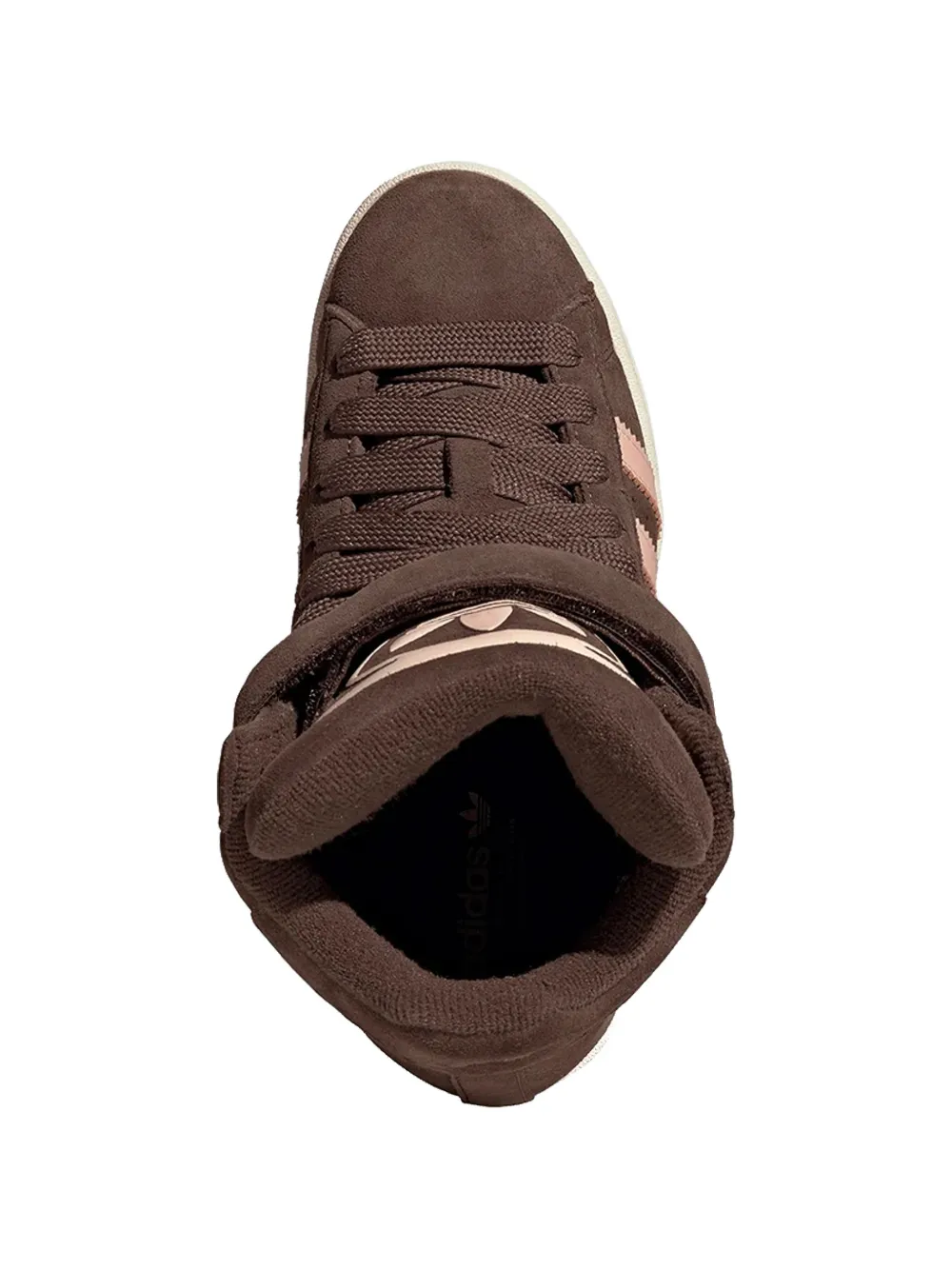 adidas Campus Bold high-top sneakers met sleehak Bruin