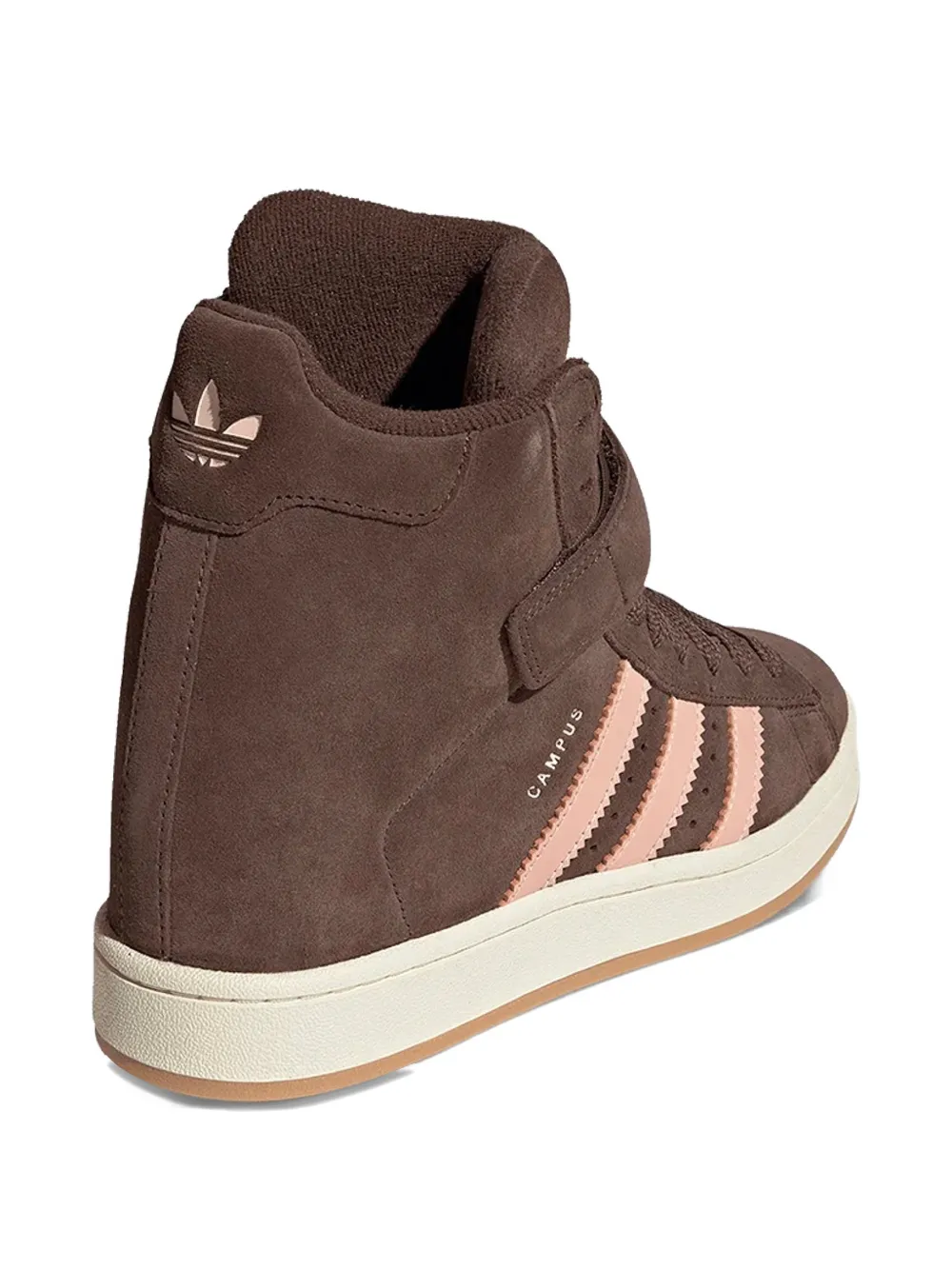 adidas Campus Bold high-top sneakers met sleehak Bruin