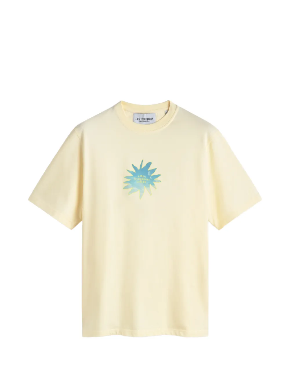 LES HÉRITIERS x Mas Sorrer Sunset printed T-shirt - Gelb