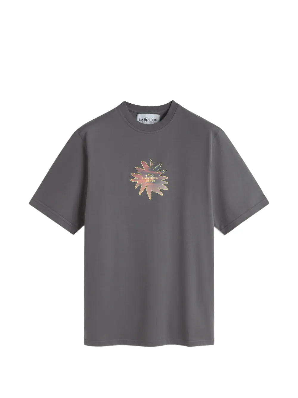 LES HÉRITIERS x Mas Sorrer Girasols graphic-print sunset T-shirt - Grau