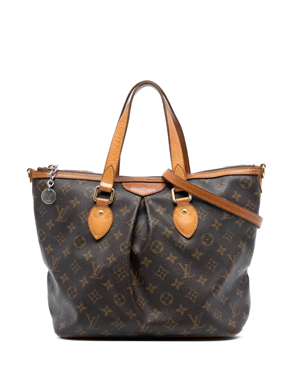 Louis Vuitton Pre-Owned Borsa a tracolla Palermo PM con monogramma 2012 - Marrone