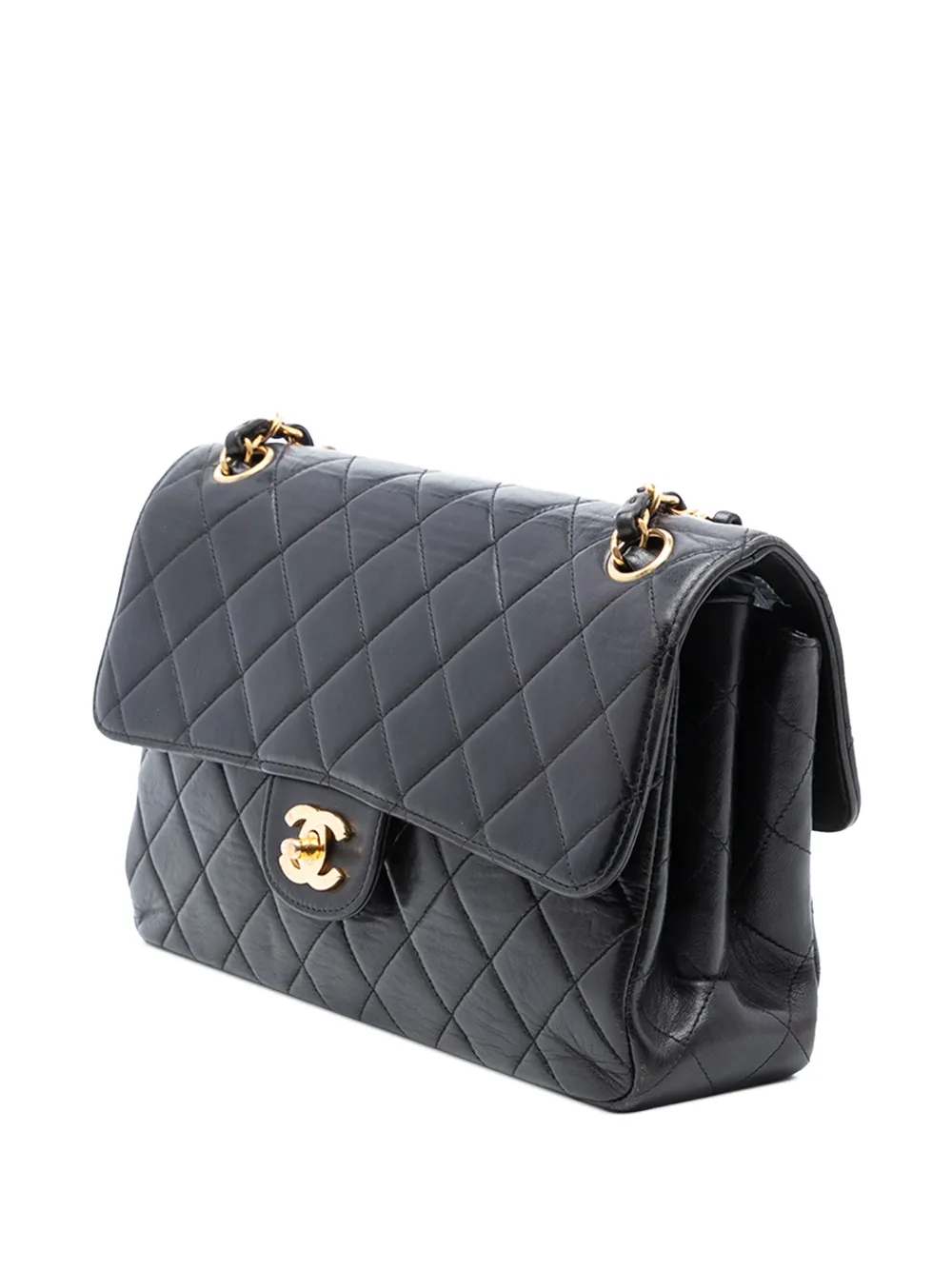 1996-1997 Medium Quilted Lambskin Double Sided Flap Shoulder Bag