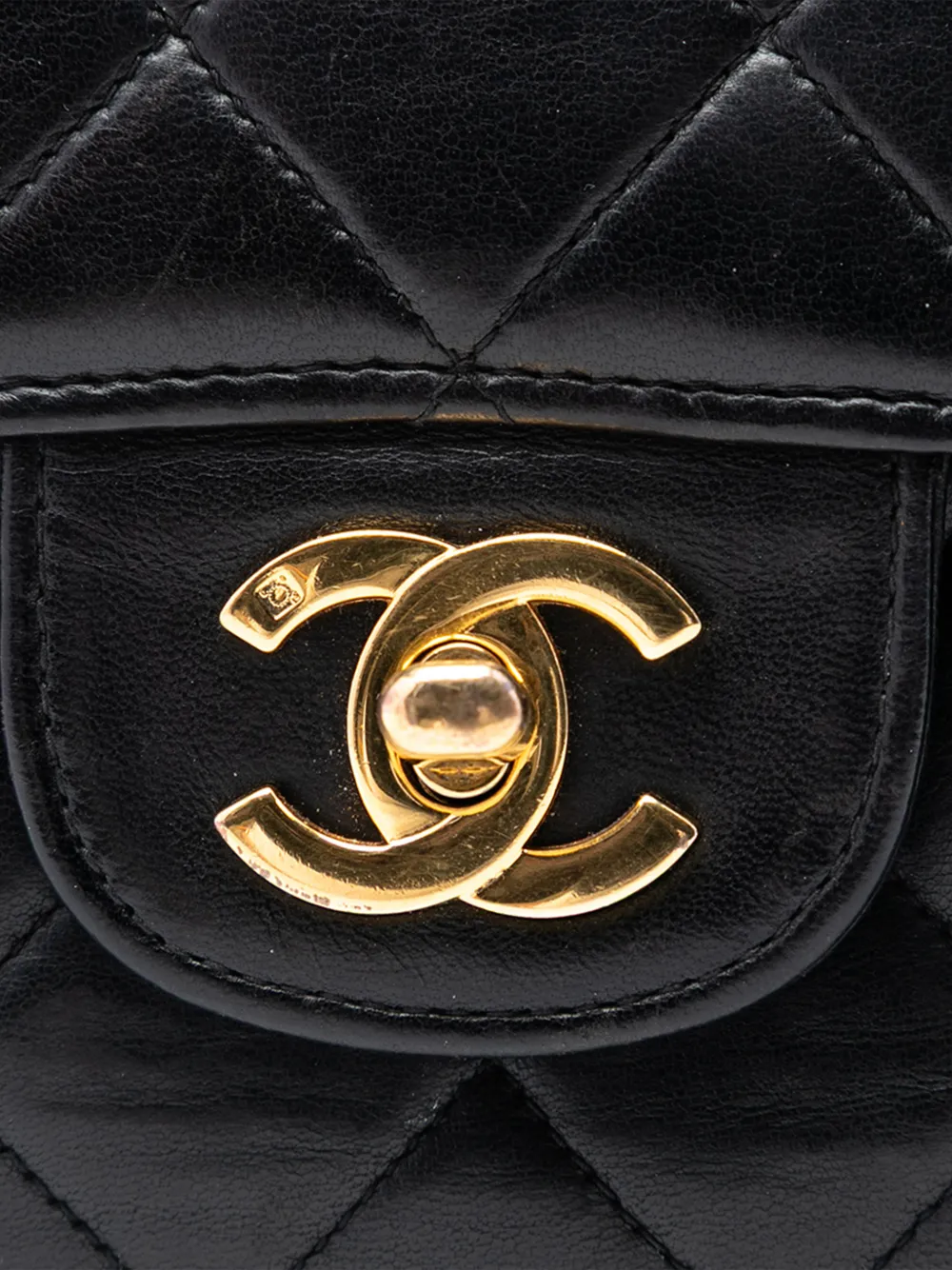 1996-1997 Medium Quilted Lambskin Double Sided Flap Shoulder Bag