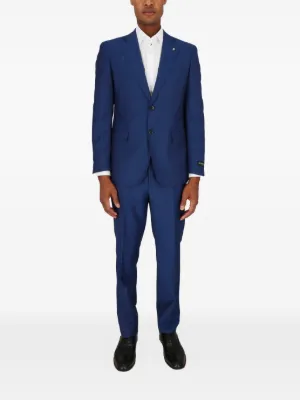 Scotch & Soda チェック スーツ | ブルー | FARFETCH JP