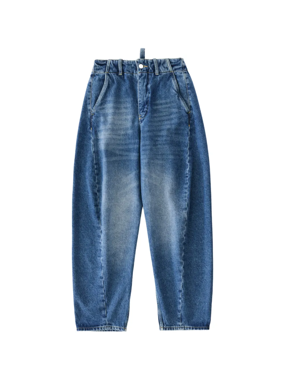 Studio Nicholson Akerman Denim Pant in Worn Wash Indigo - Blu