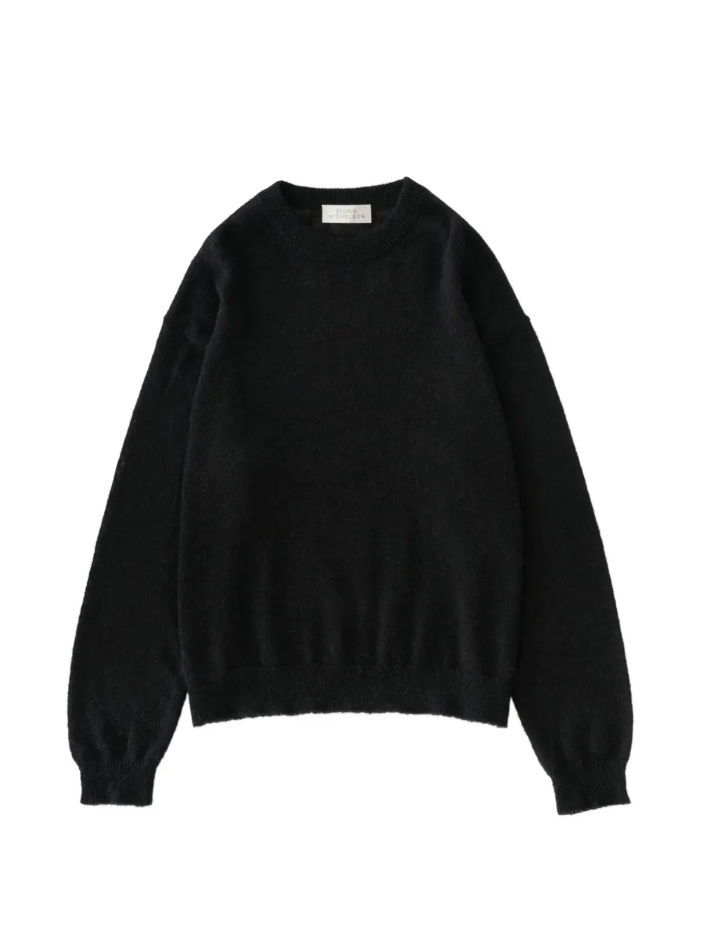 Studio Nicholson Gulf dropped shoulder knit sweater - Black