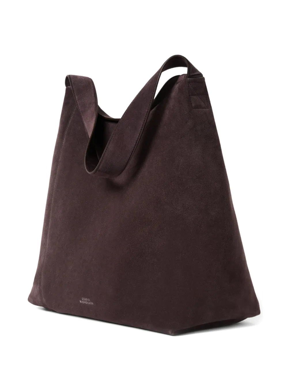 Studio Nicholson Hobo Type 1 suede tote bag - Marrone