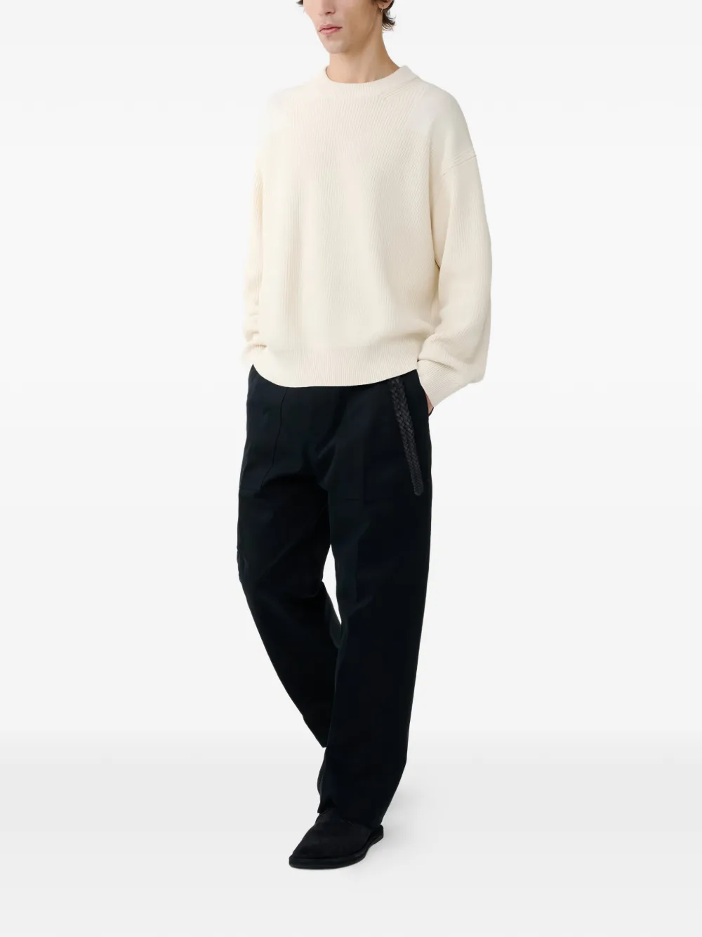  Studio Nicholson Combo Knitted Sweater - Neutrals 