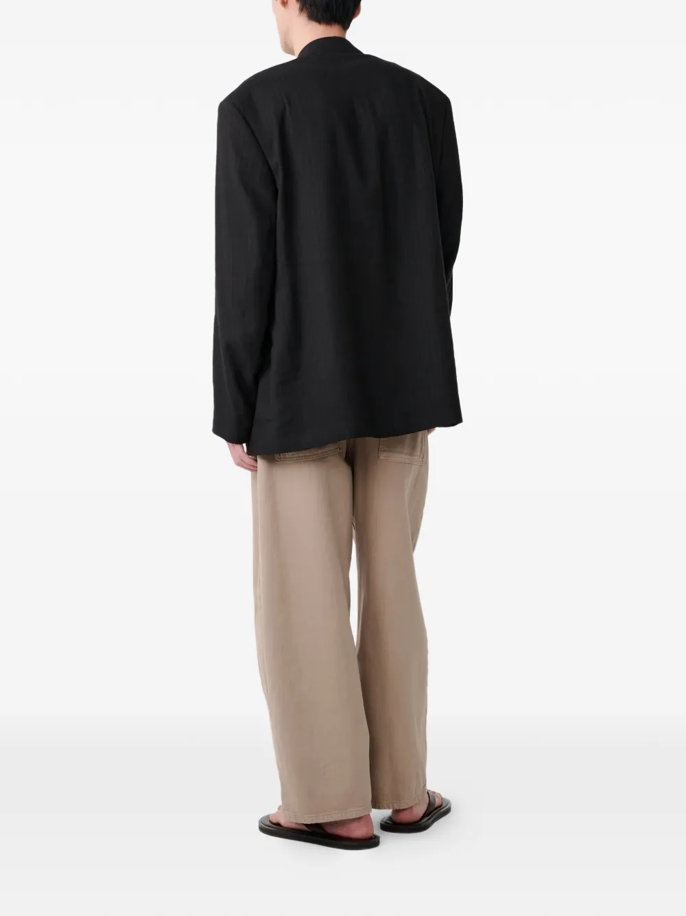 Studio Nicholson Paolo jeans met ballonpijpen Beige