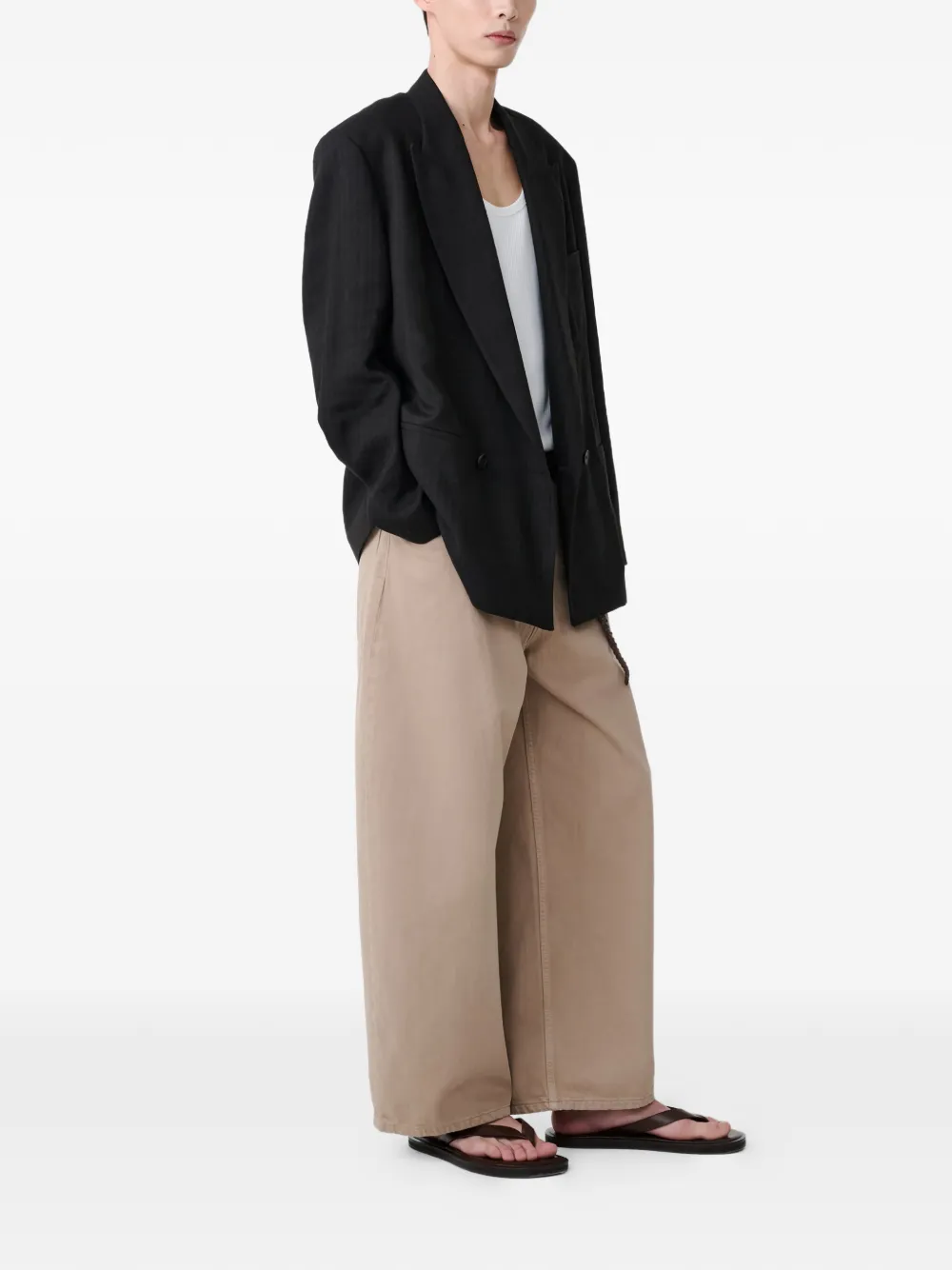  Studio Nicholson Paolo Balloon Jeans - Neutrals 