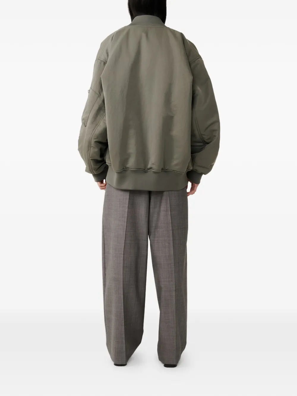 Studio Nicholson Lira geplooide wollen broek Grijs