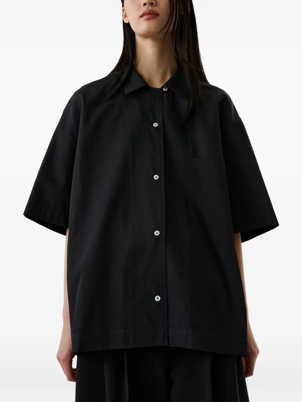 Studio Nicholson Delos blouse met opgestikte zak Grijs