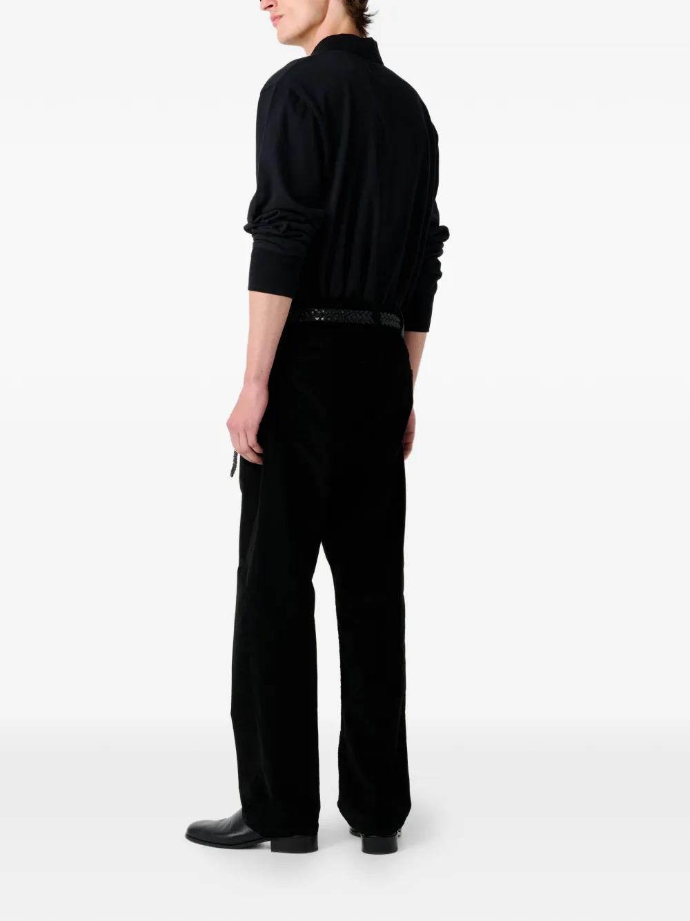 Studio Nicholson Alyk poloshirt met lange mouwen Zwart