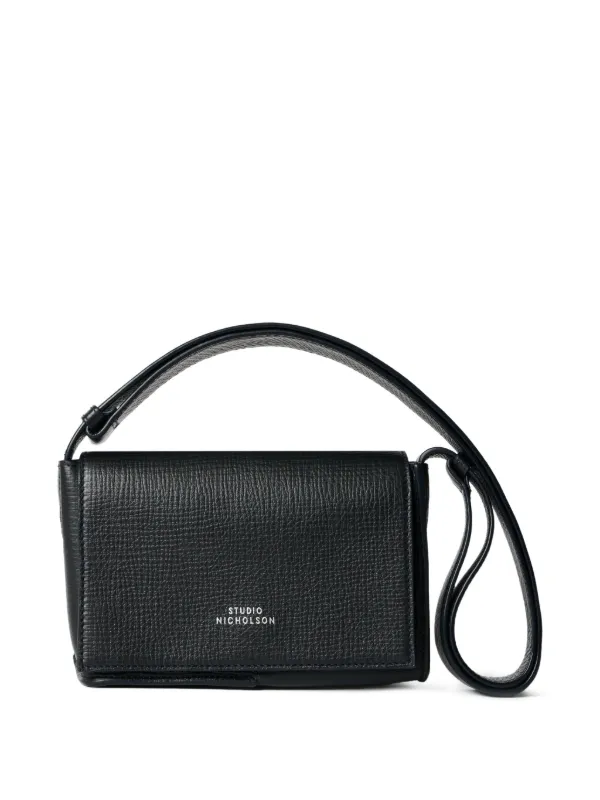 Studio Nicholson Mini Meshi Leather Shoulder Bag in Blue