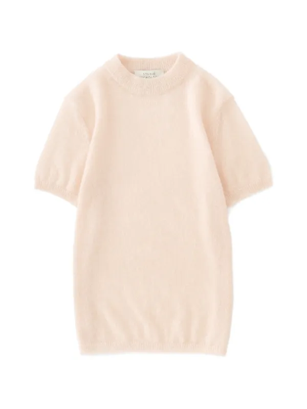 Studio Nicholson Seren Short-sleeve Sweater in Pink