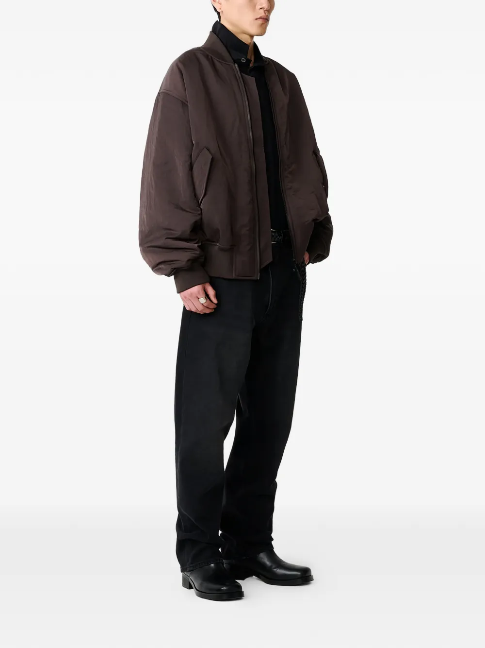  Studio Nicholson Leroy Bomber Jacket - Brown 
