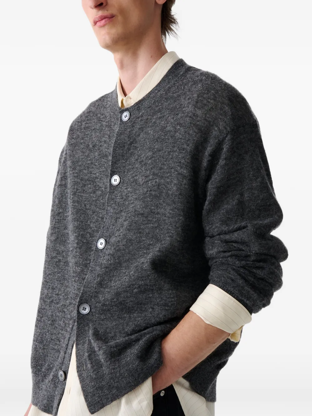 Studio Nicholson Andres vest met knopen Grijs