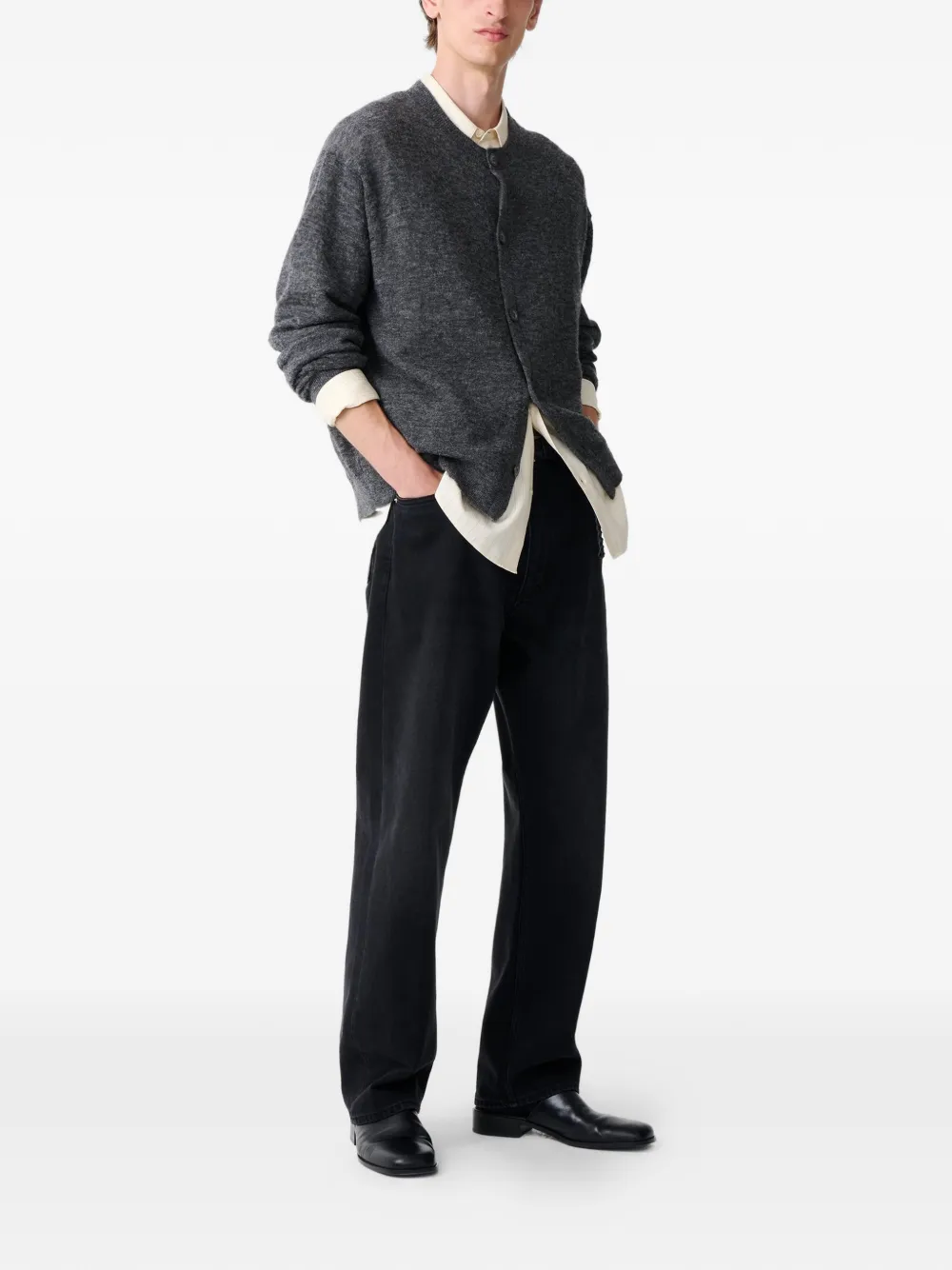  Studio Nicholson Andres Buttoned Cardigan - Grey 
