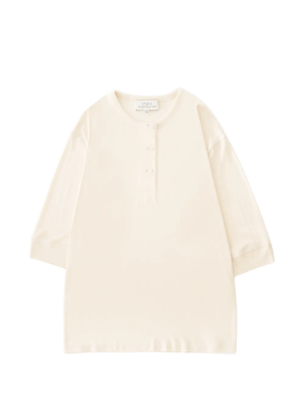 Studio Nicholson Lorem three-quarter-sleeves blouse - Toni neutri