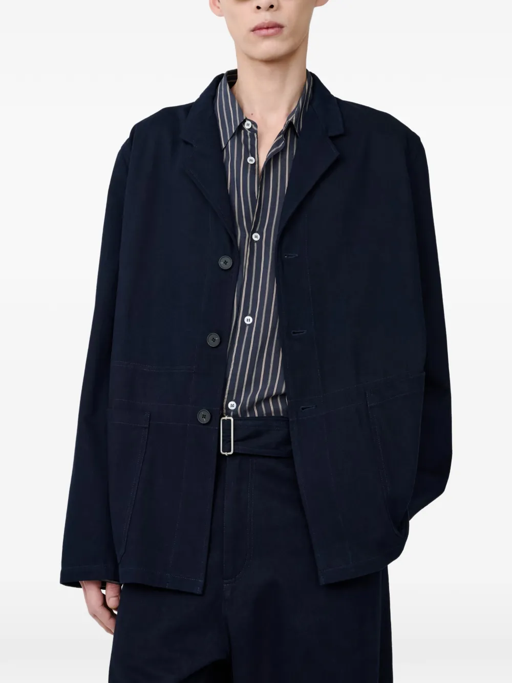 Studio Nicholson Marne shirtjack Blauw