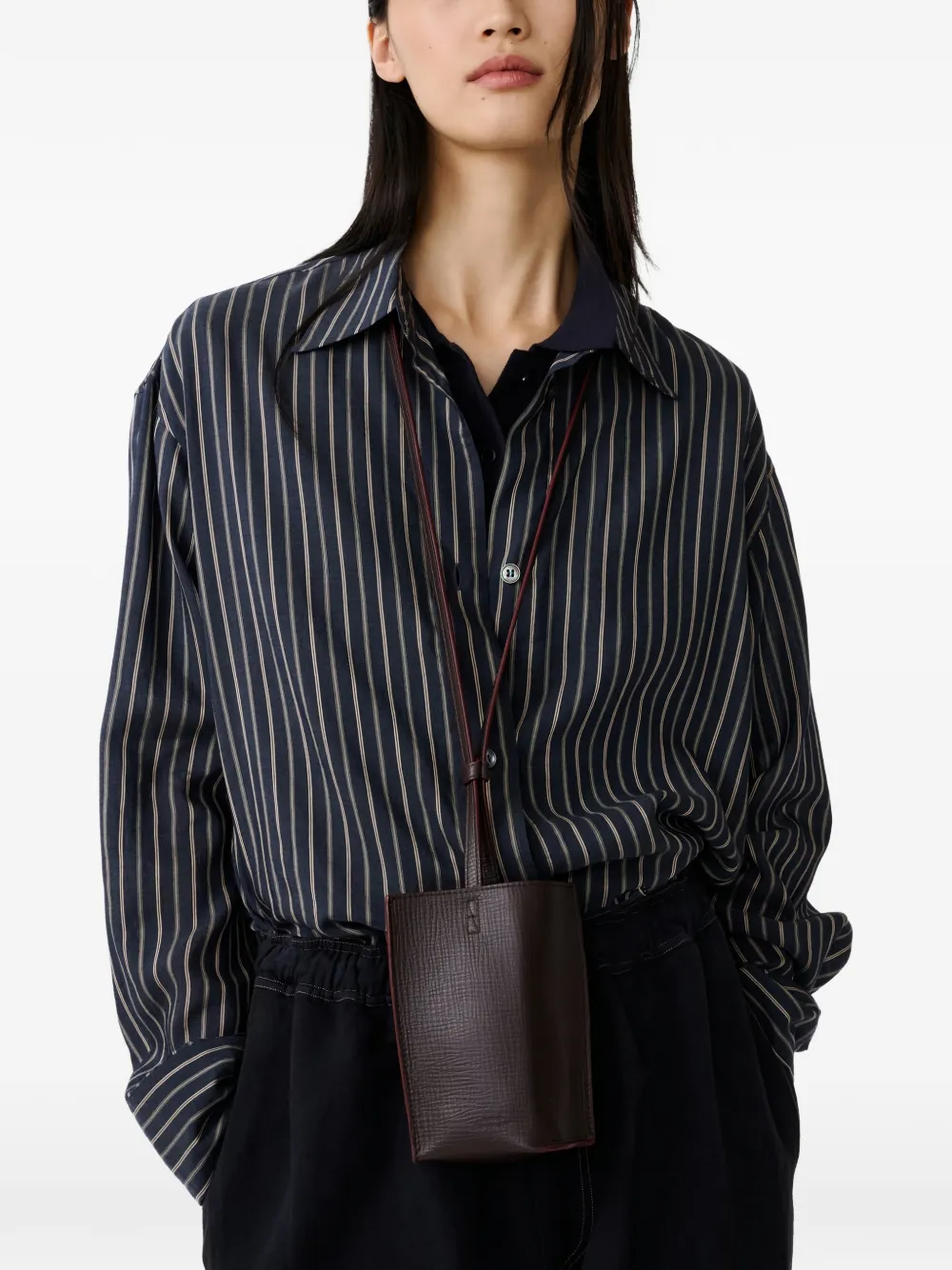 Studio Nicholson Rouen gestreepte blouse Blauw
