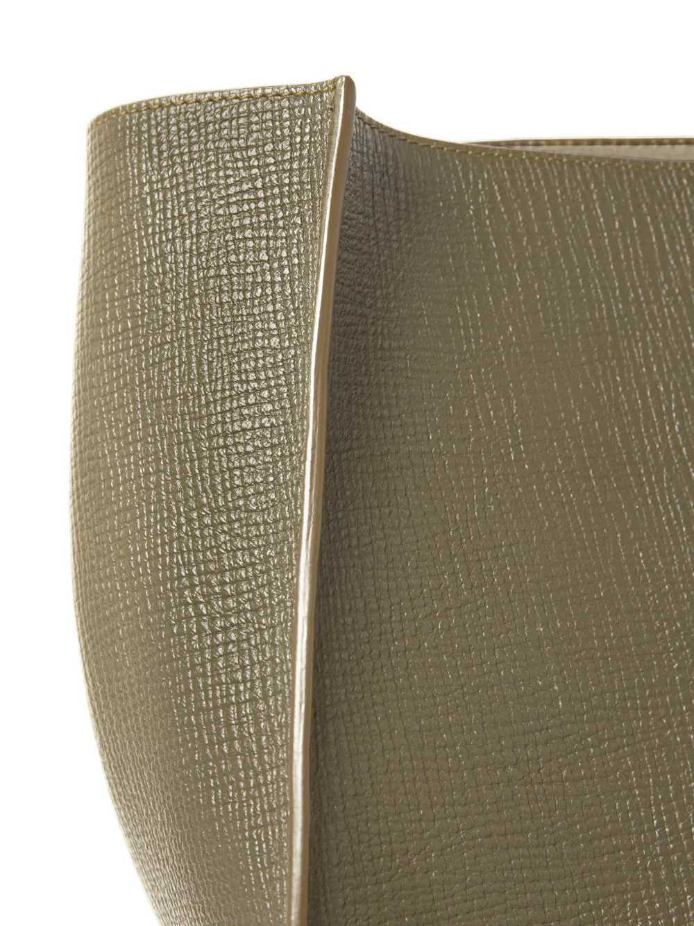 Studio Nicholson Doublet Type 2 schoudertas van bewerkt leer Groen