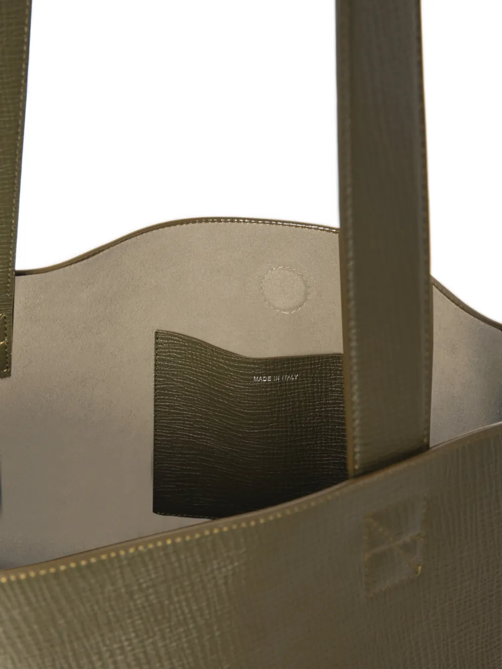 Studio Nicholson Doublet Type 2 schoudertas van bewerkt leer Groen