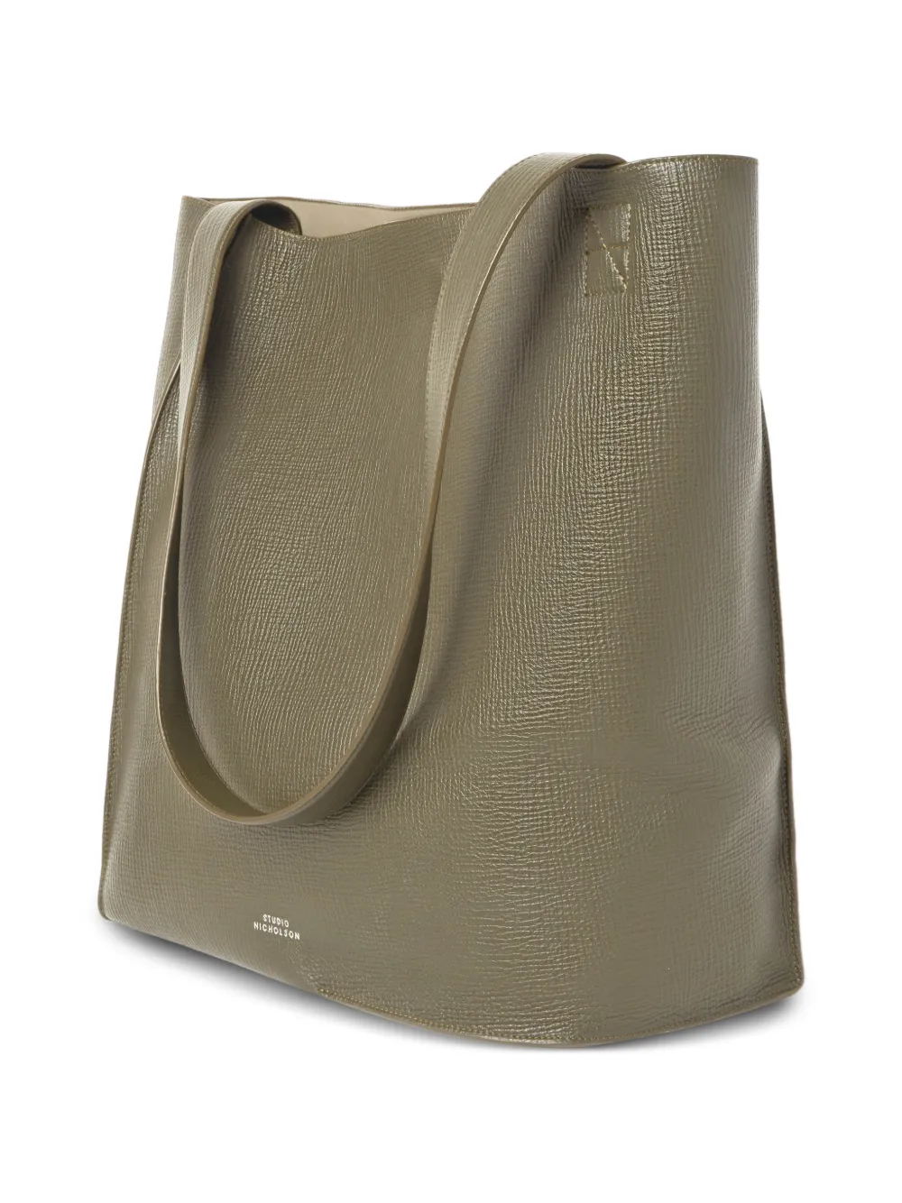 Studio Nicholson Doublet Type 2 schoudertas van bewerkt leer Groen