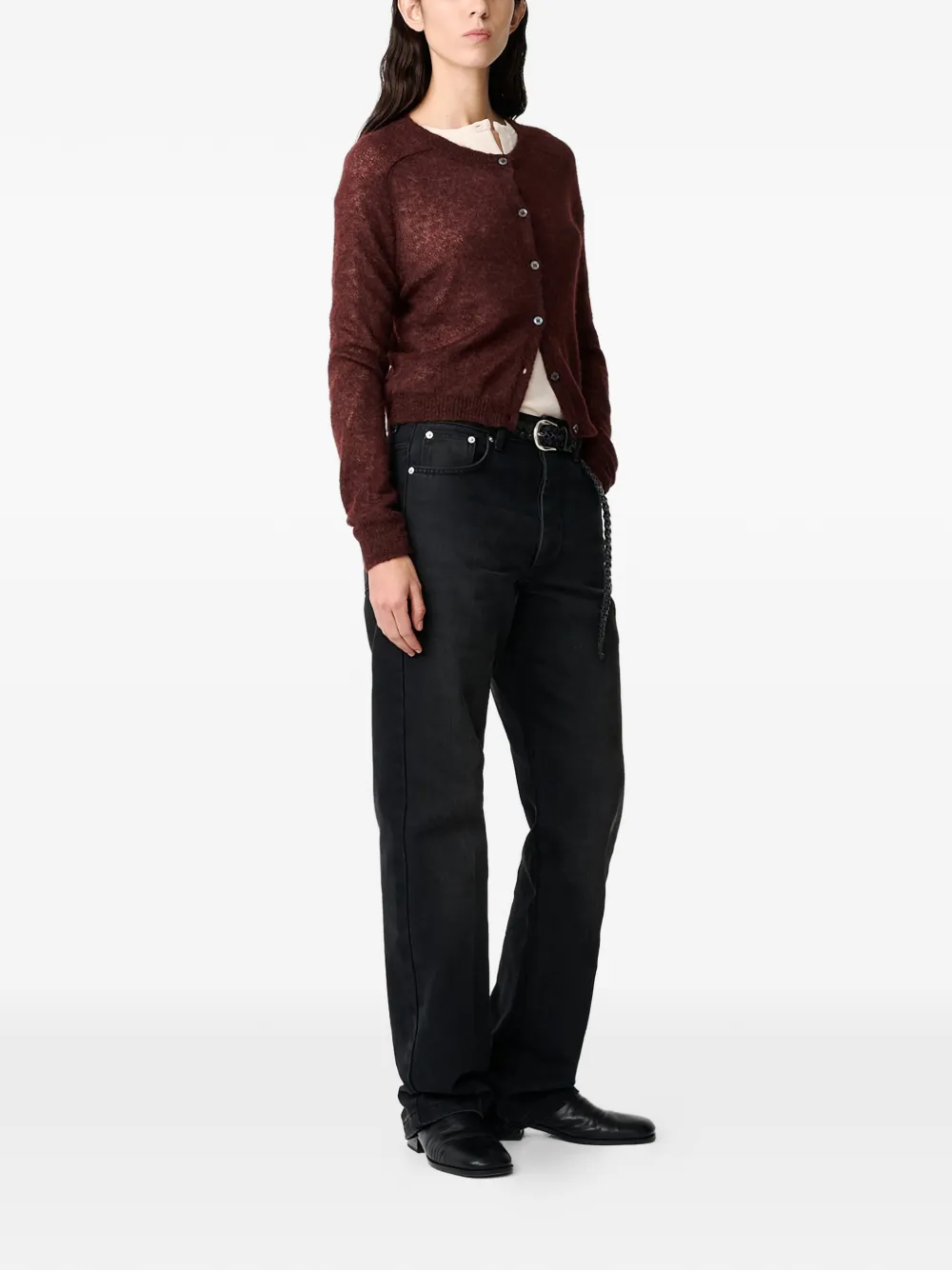  Studio Nicholson Cardigan Iska - Rouge 