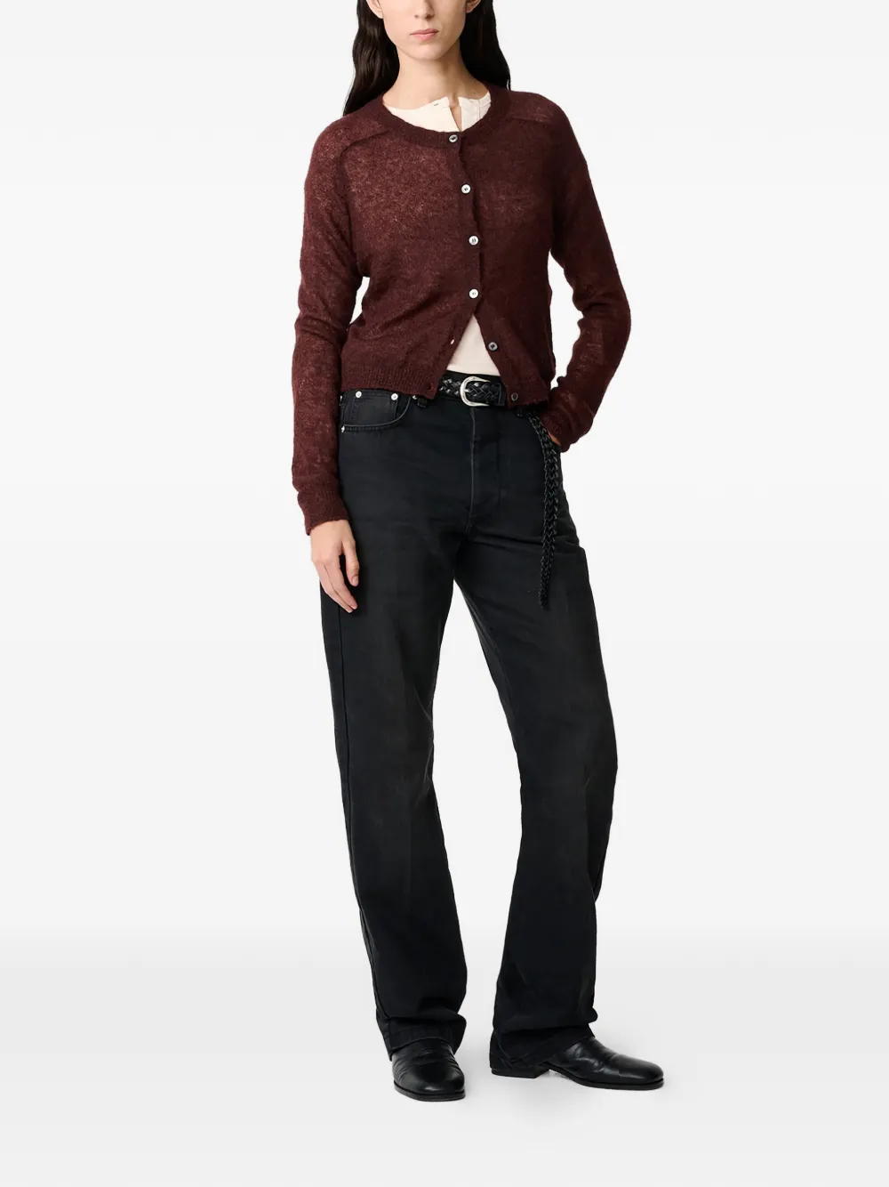  Studio Nicholson Cardigan Iska - Rouge 