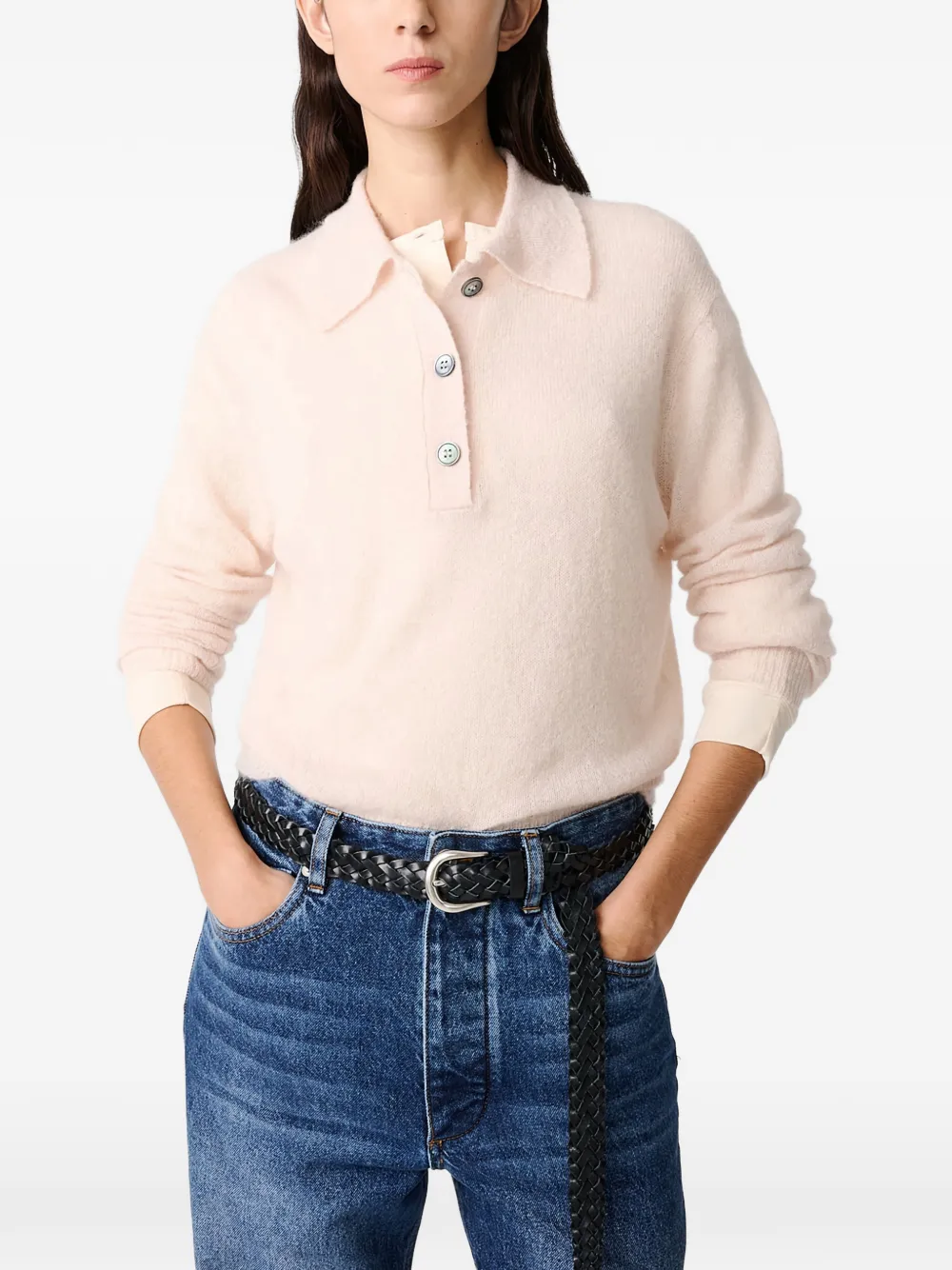 Studio Nicholson Chesapeake polotop met lange mouwen Beige